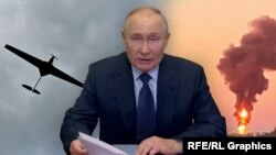 Коллаж: Путин на совещании по ситуации в приграничных регионах