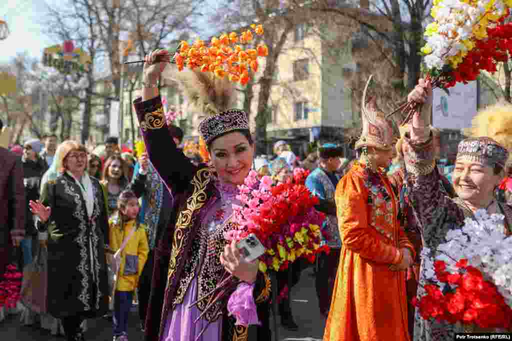 Алматыдағы мерекелік шеру.&nbsp;