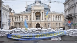 Заграждения в центре Одессы