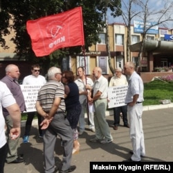 Пикет против повышения пенсионного возраста 28 июля в Орле