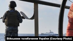 Украинский военный в Азовском море, иллюстрационное фото