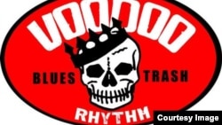 Стикер звукозаписывающего лейбла Voodoo Rhythm, фрагмент