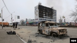 Дом печати в Грозном, захваченный боевиками 4 декабря