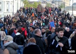 Акция в поддержку политзаключенных в Москве. 6 мая 2014 года