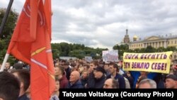 Митинг петербуржцев против "моста Кадырова", 6 июня 2016 г.