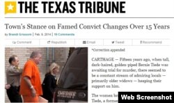 Texas Tribune. Bernie-nin təkrar məhkəməsi