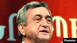 Prezident Serj Sarkisyanın noyabrın 28-də rəhbərlik etdiyi Respublikaçılar Partiyasının 12-ci qurultayında çıxışı