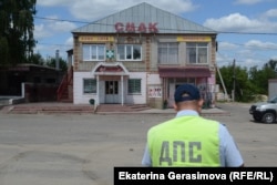 Патрули на въезде в Чемодановку