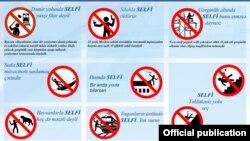 Azerbaijan -- dangerous selfie positions, infographics