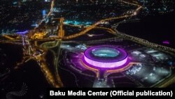 Bakı Olimpiya stadionunun gecə görüntüləri