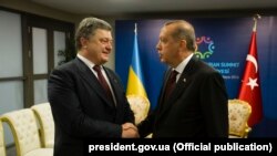 Turkey -- Petro Poroshenko and Recep Tayyip Erdogan. Istanbul 