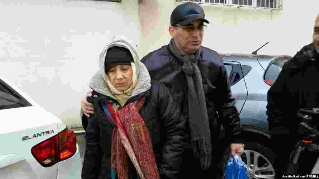 Azerbaijan. Baku. Leyla Yunus released from jail 