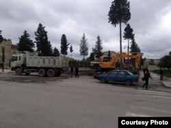 Xaçmazdakı Rəsulzadə küçəsində istirahət parkı salınır.