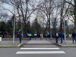 Митинг чеченской диаспоры в Страсбурге. Франция, 8 января 2022 г.