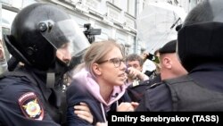 Задержание Любови Соболь в Москве, 3 августа