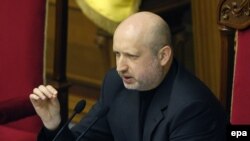 Вновь избранный глава Верховной рады Украины Александр Турчинов