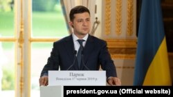 Президент Украины Владимир Зеленский. Париж, 17 июня 2019 года