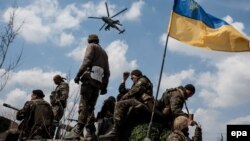 Украинские военные у Краматорска